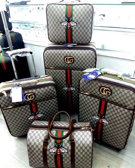 gucci suitcase set